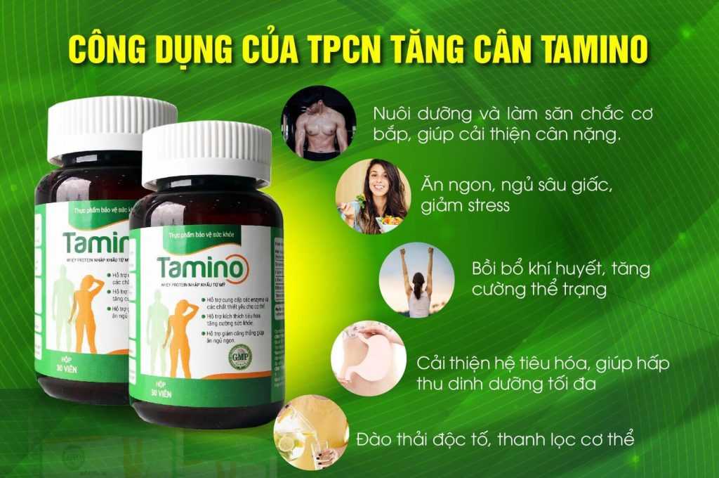 Thuốc tăng cân tại Quảng Ninh Tamino có công dụng gì?