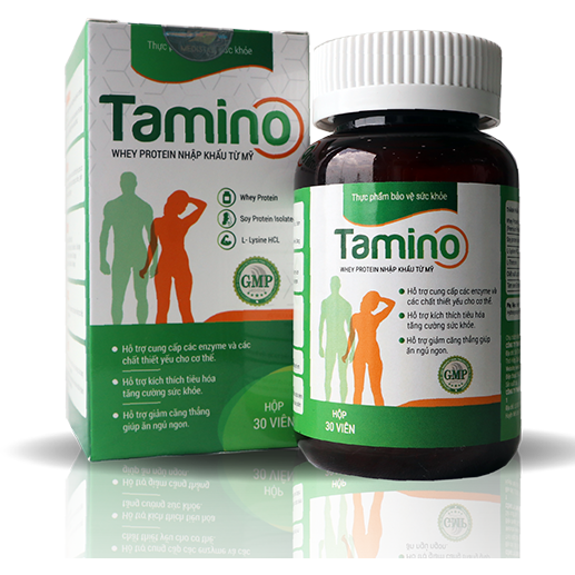 1. Tamino - Viên tăng cân có Whey Protein nhập khẩu từ Mỹ
