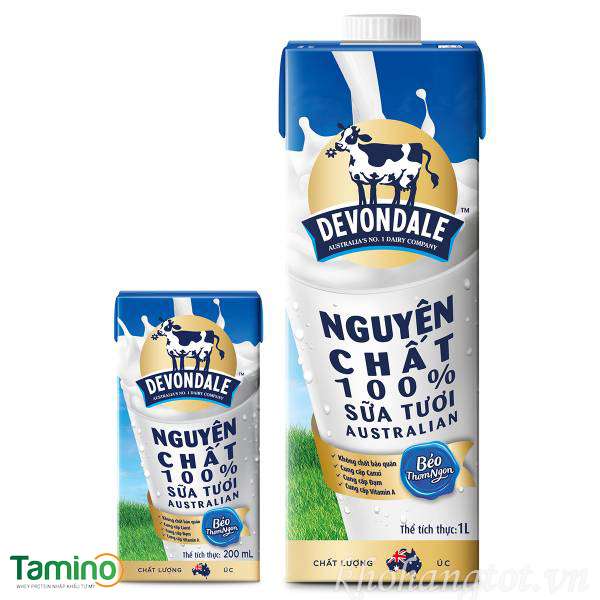Sữa tươi tăng cân cho người gầy Devondale nguyên kem từ Úc