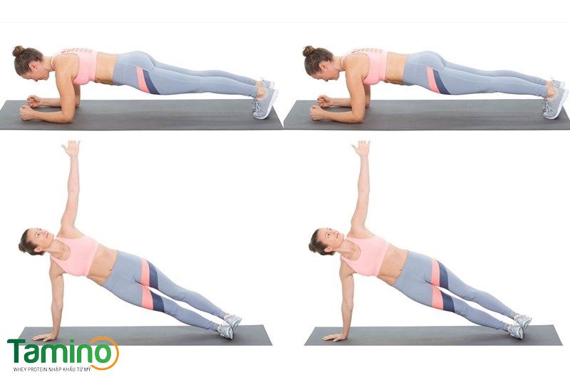 Plank xoay - tăng cường sức mạnh cơ bụng và khả năng cân bằng